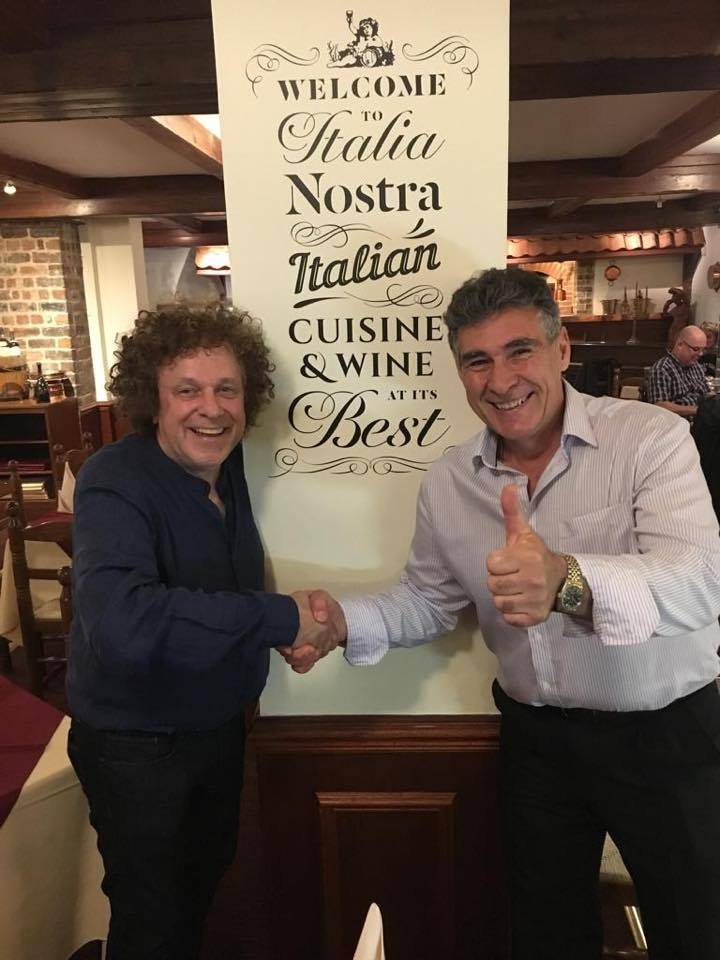 Italia Nostra Stirling Nicola meets Leo Sayer
